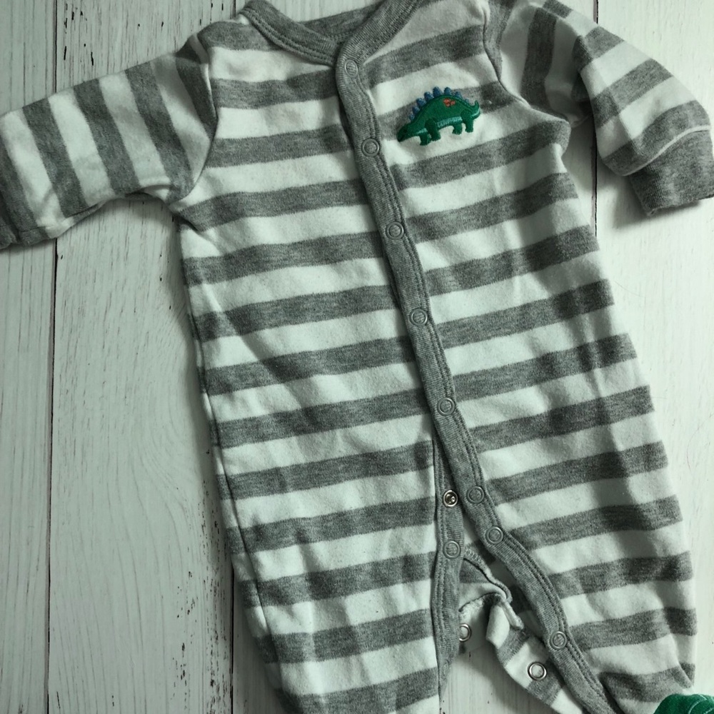 BOYS CARTERS 3MO DINOSAUR FOOTIE PAJAMAS